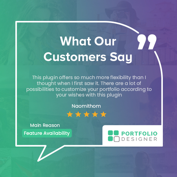 SolwinInfotech's tweet image. We&apos;ve got fantastic positive feedback for #PortfolioDesigner #WordPressPlugin from our valuable client.

&quot;This plugin offers so much more flexibility than I thought when I first saw it.&quot; - Naomithom

#Testimonial #Feedback #HappyCustomer #ProductReview #WordPress #CustomerReview