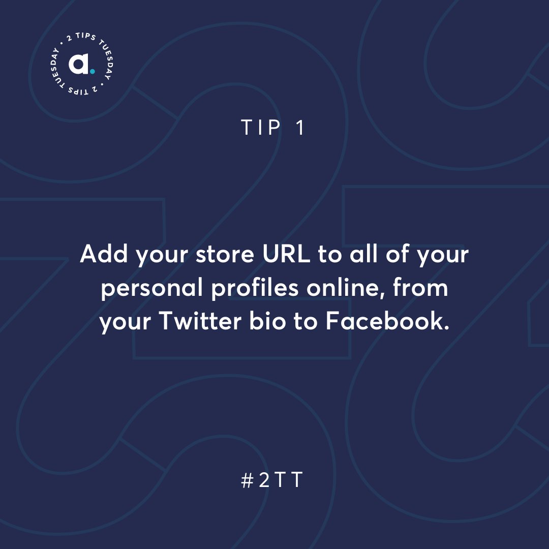 AbleSense's tweet photo. #TwoTipsTuesday means that our #TuesdayThoughts concern your ecommerce business, and how to make it grow.
Here’s Tip 1:
#socialmediamarketing #shopifytips https://t.co/6M8KlybZIK