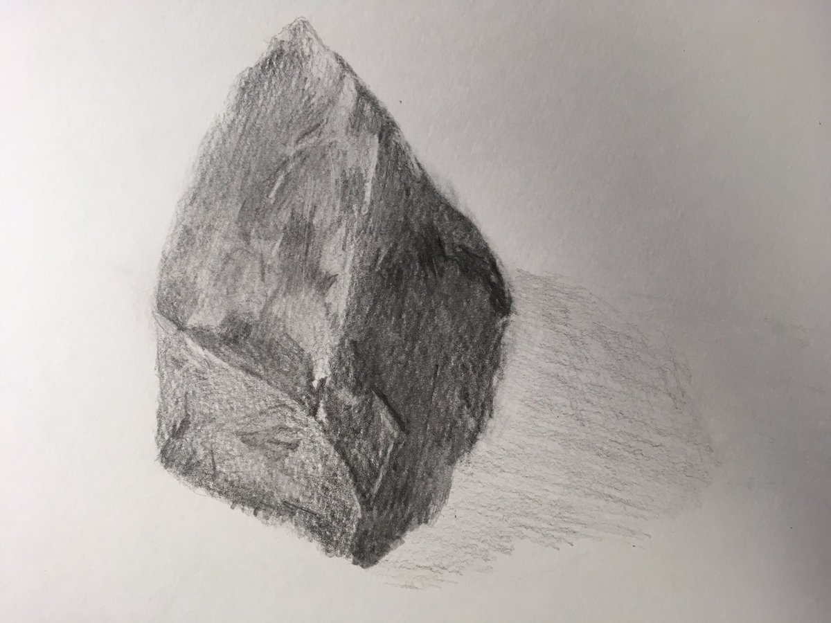 河原で拾った小石。
デッサン、むずいけど楽しい…