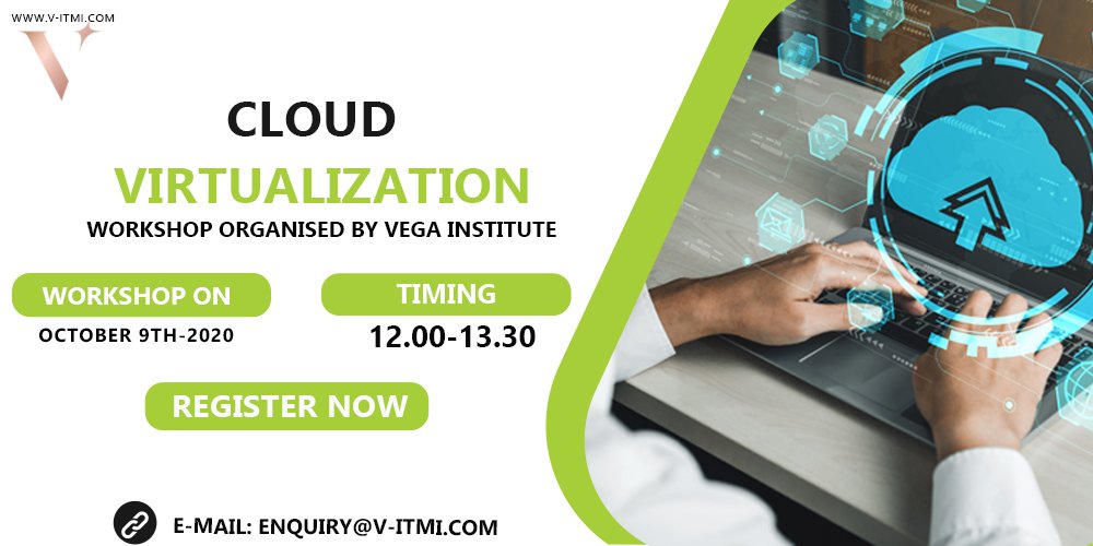 Vitmi_Africa's tweet image. Register for the #Workshop on #CloudVirtualization From #VegaInstitute. #Virtualization is one of the foundational elements of #cloudcomputing technology that helps utilize the capabilities of #cloud computing to the full. 
v-itmi.com/join-now/