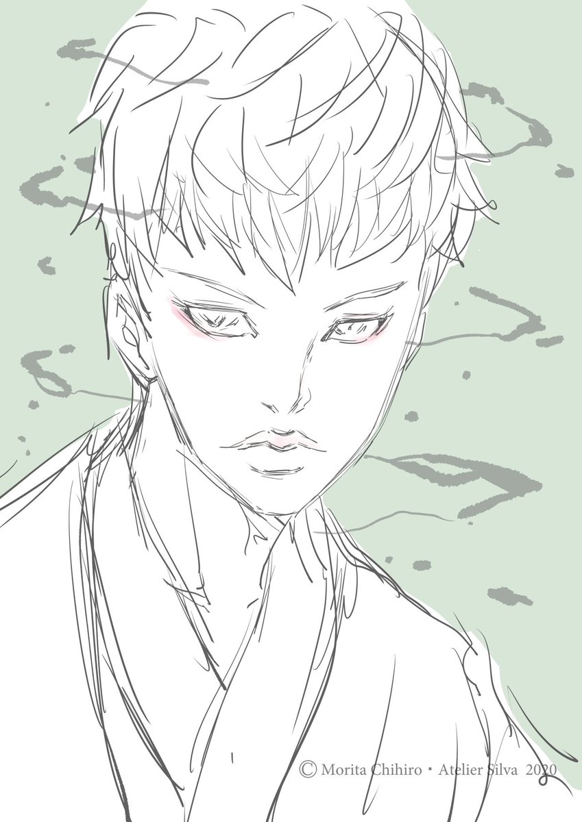 森田ちひろ Morita Chihiro おもしろき この世をさらに おもしろく お絵かきlive おしゃべりお絵かき イラスト Illustration Talkingdrawing 幕末志士 幕末志士美化計画 高杉晋作 お絵かきlive約10分メイキング 興味ありましたらぜひ 見