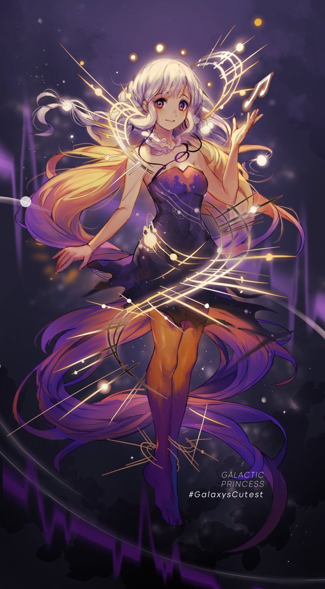 ★

At first, there was nothing, but eternal silence...
then you, tiny beings, taught me tune and tone,
since that day... even the stars start to sing! 

Galactic Princess, an OC I designed for clip studio contest! #galaxyscutest