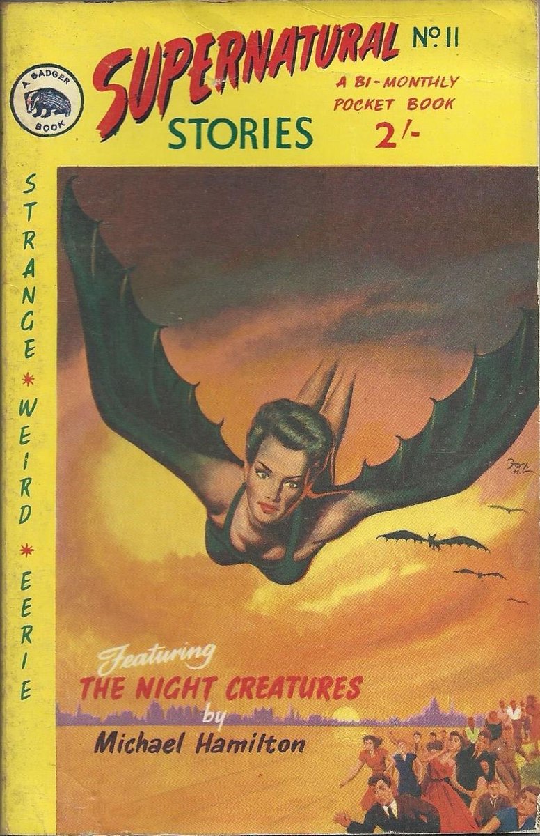 Supernatural Stories was the only digest magazine Badger Books kept going, producing over 100 editions including novel-length Supernatural Specials. Fanthrope wrote the majority of these stories, as well as most of the science fiction Badger produced.