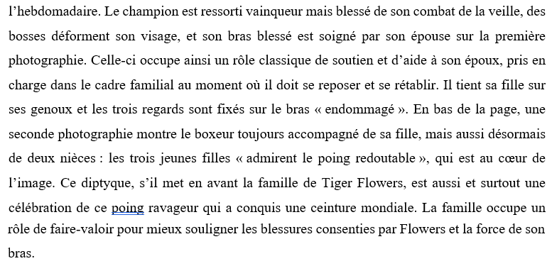 Je reproduis ici mon commentaire, c'est plus simple que de le copier-coller sur plusieurs tweets.Tiger Flowers défend avec succès son titre  contre Harry Greb en août de la même année (1926). 