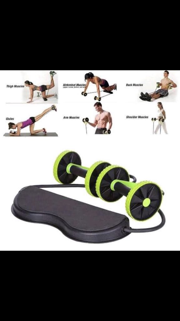 Roller with resistant bands suitable for core workouts going for ksh.1800