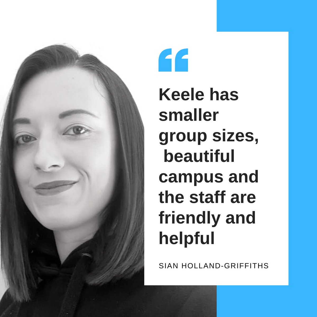 Our first-year student, Sian, shares why Keele was the right choice for her to study #socialwork! Find out more at keele.ac.uk/socialwork