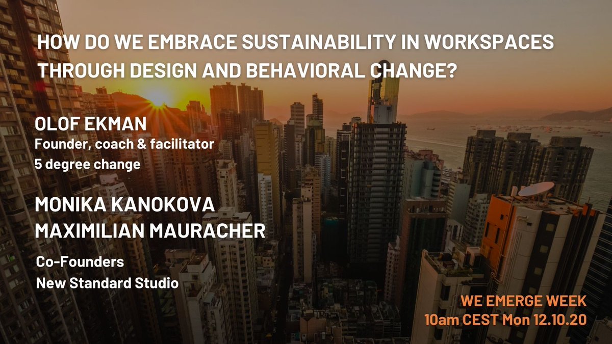 thedo_world's tweet photo. Join this free, 1-hour solution-oriented roundtable with Olof Ekman (5 degree change), in discussion with @mkanokova and @mxmlnmrchr (New Standard Studio). 

Spots are filling up fast so make sure to save yours now by registering for free: https://t.co/gv9pirVmNl https://t.co/jJMSyxT6Z0