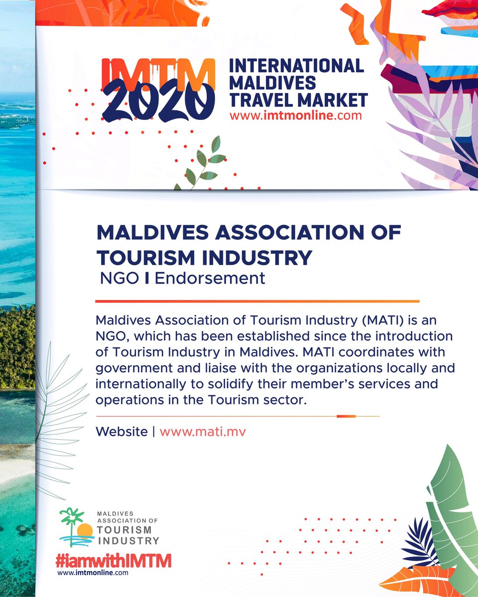 imtmonline's tweet photo. Maldives Association of Tourism Industry endorses International Maldives Travel Market (IMTM) 2020.
@matimaldivesmv 

📷: @seefromthesky 

#imtm #imtm2020 #imtm2020vitual #visitmaldives #maldives #iamwithimtm #travelandtrade https://t.co/hBwzWmbYlN