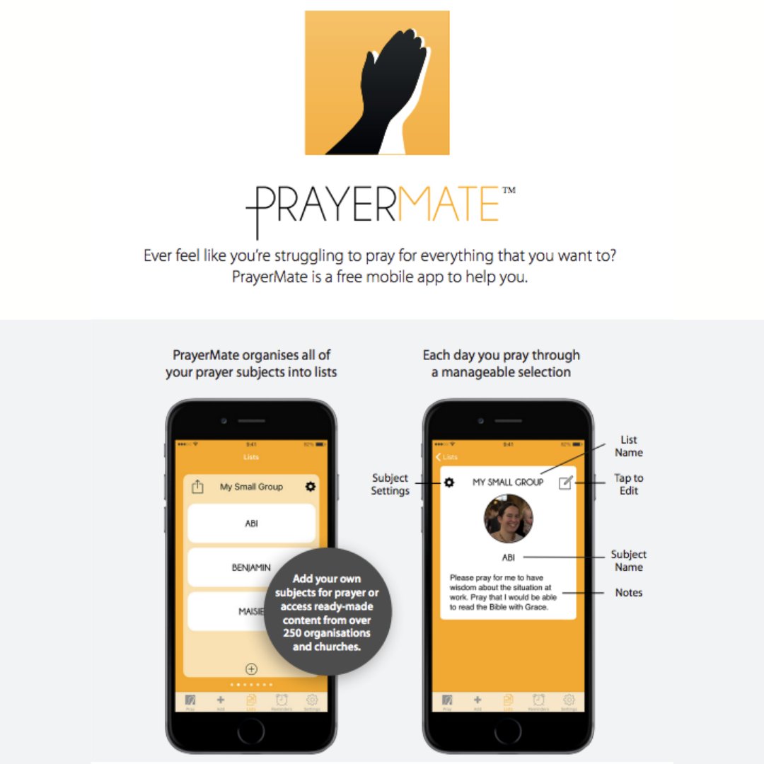 stjohnsblackhth's tweet photo. Struggling to pray?
PrayerMate is a free mobile app to help to out. We as a church have started to post regular updates of how you can pray specifically for things related to church (along with your other prayers). Find out more below.
https://t.co/Cks1Q7vk82
#prayermate #pray https://t.co/y8i2EiXNob
