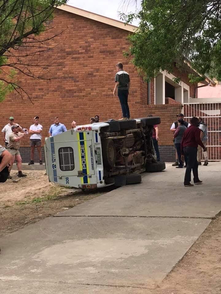 Black students are always shot and arrested on the picketlines. In South Africa police brutality is only unleashed to our people blacks in particular.
See it for yourself.......