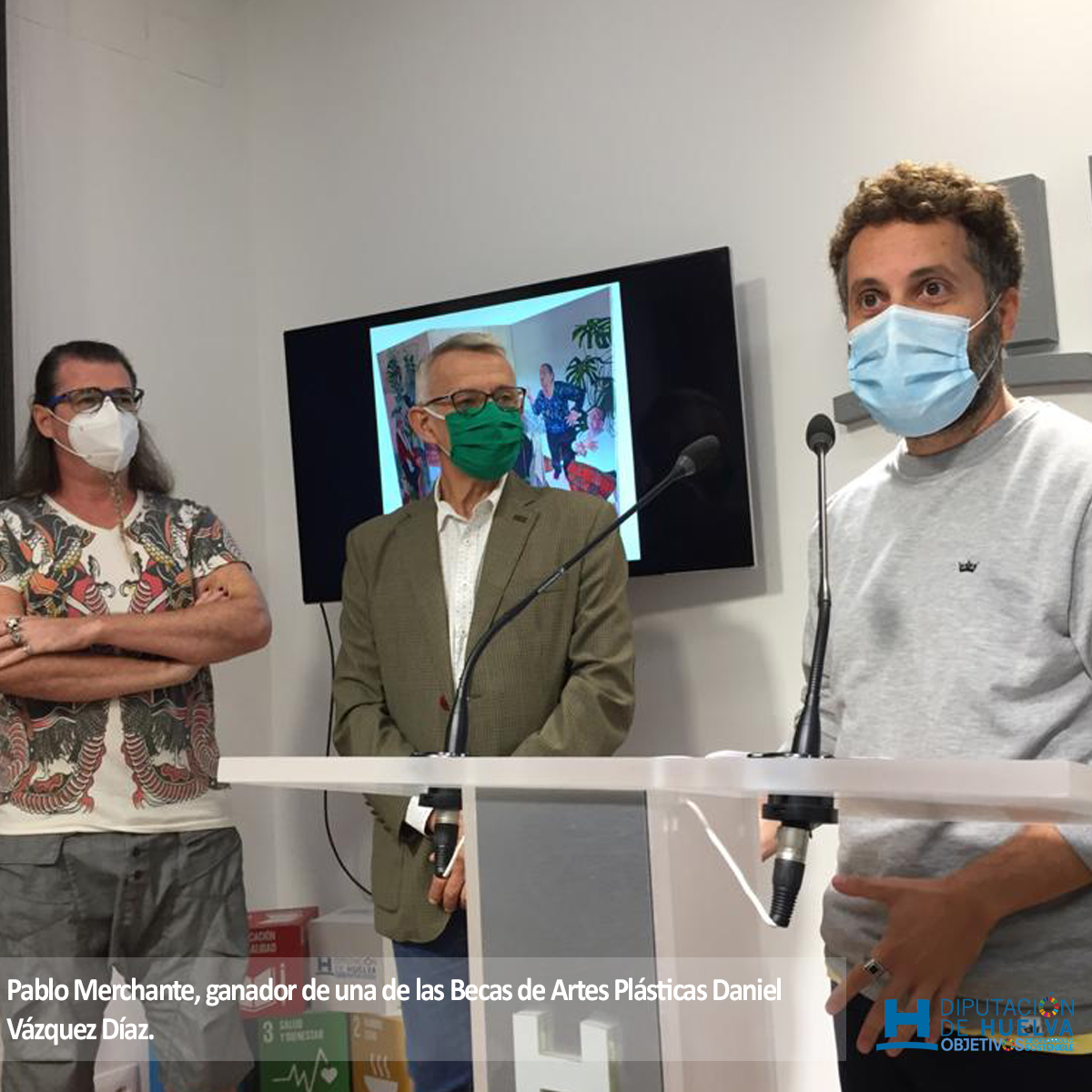 ¡Ya conocemos a l@s ganador@s de la 28ª edición de las Becas de Artes Plásticas Daniel Vázquez Díaz de 2020!

Enhorabuena a <a href="/pablomerchante_/">Pablo Merchante</a> y <a href="/virginiabersabe/">Virginia Bersabé</a>, que podrán realizar sus obras con la dotación económica del certamen y serán expuestas en nuestra Sala de la Provincia.