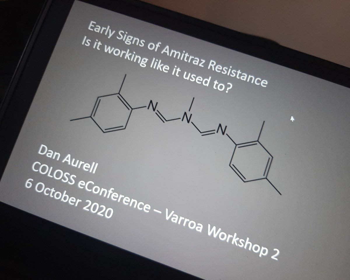 radallo's tweet photo. #Coloss #varroa task force, day2 #resistance to #amitraz is a #hot #topic https://t.co/cI8ZTAZBUb