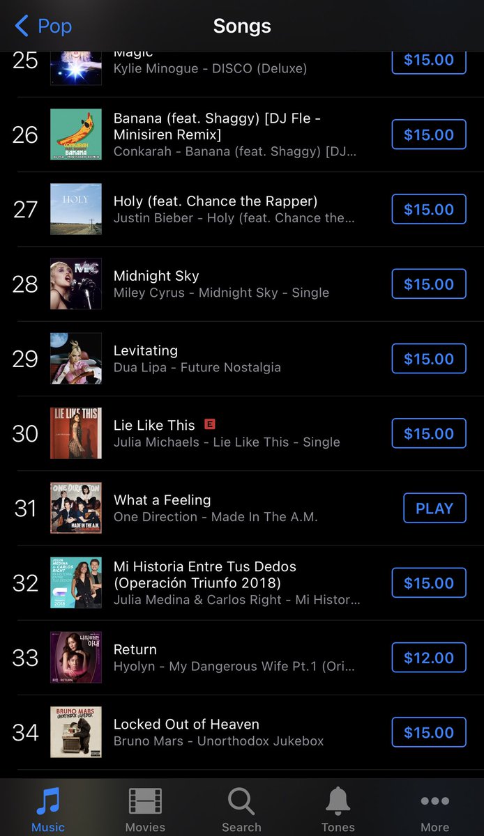 temporaryfendi's tweet image. what a feeling tiene el puesto #31 en el pop chart de iTunes México &amp;lt;3

#streamwhatafeeling