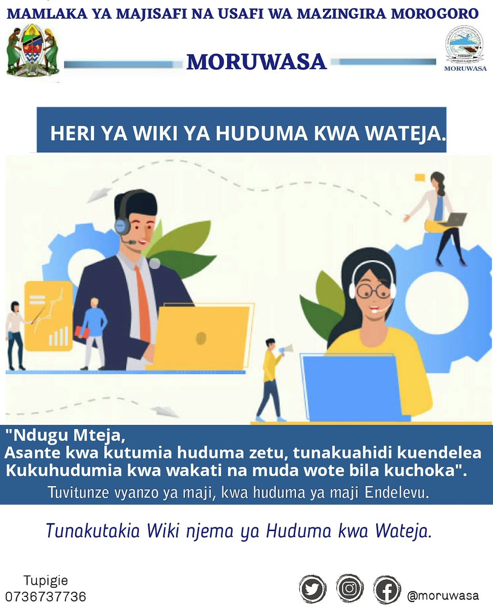 Mamlaka ya Maji Morogoro (@moruwasa1) on Twitter photo 