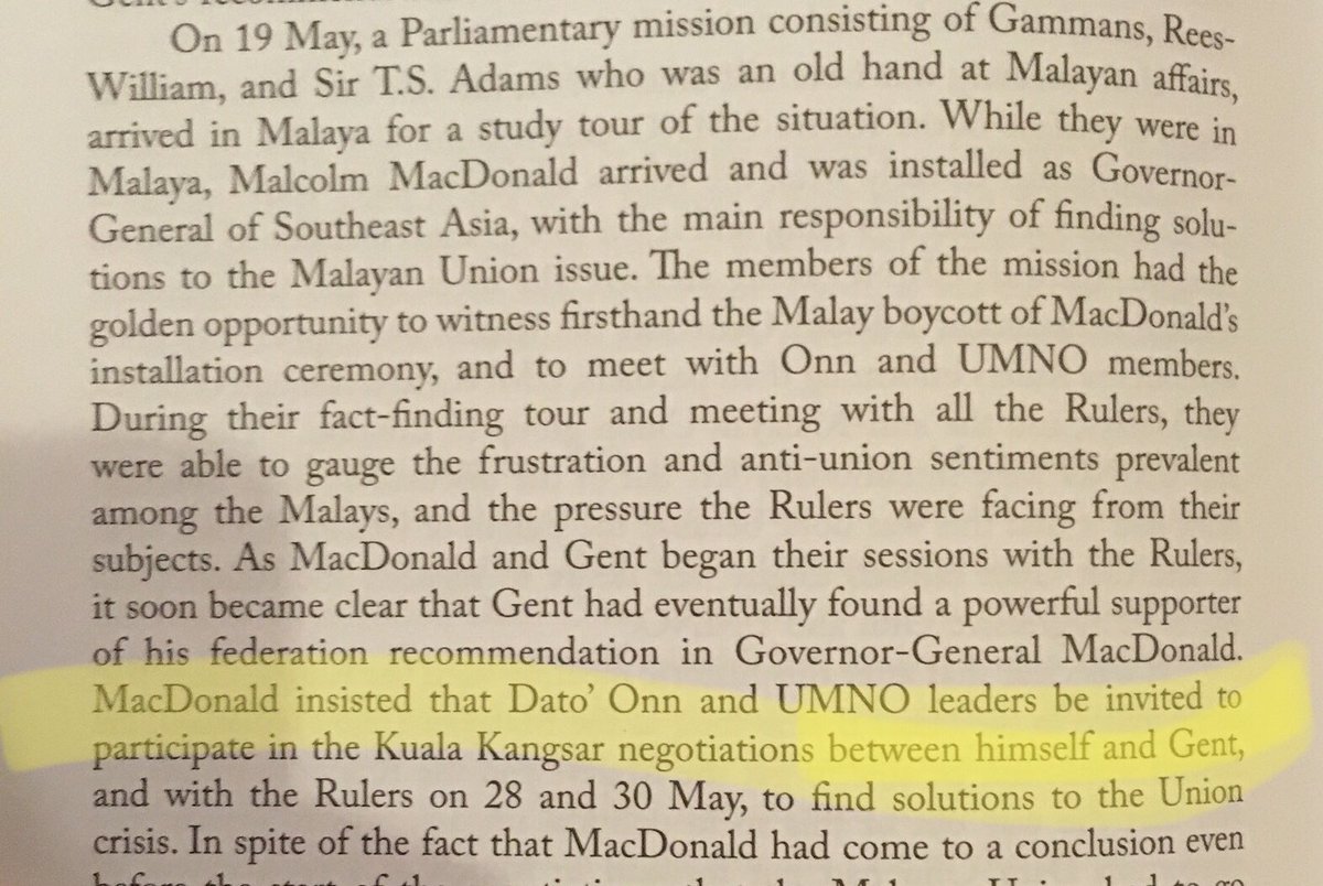 Umno got back to the table thanks to Malcolm MacDonald