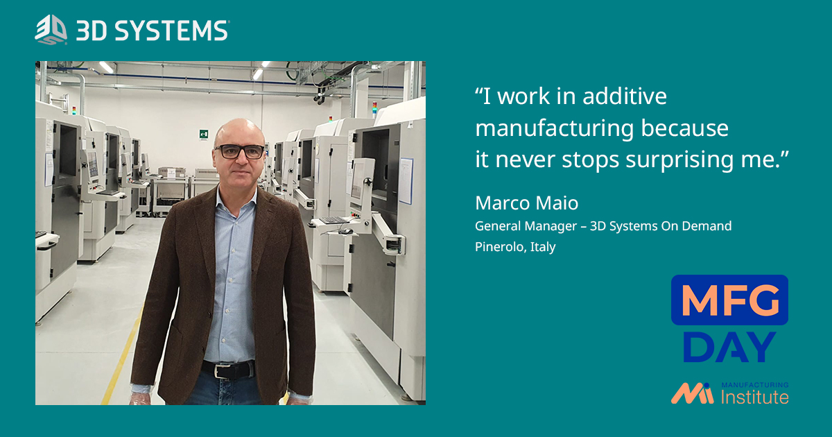 3dsystems's tweet photo. Join us in celebrating National Manufacturing Day as we highlight our dedicated creators who embody modern manufacturing. #3dsystemslife #MFGDay20 #buildgreatteams
https://t.co/9OXupxS5lr https://t.co/yHF5vq5sTK