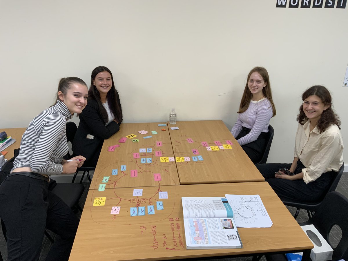 WGS_Science's tweet photo. Year 13 were consolidating their knowledge on the stages of aerobic respiration today. https://t.co/9sRyWKnwtv
