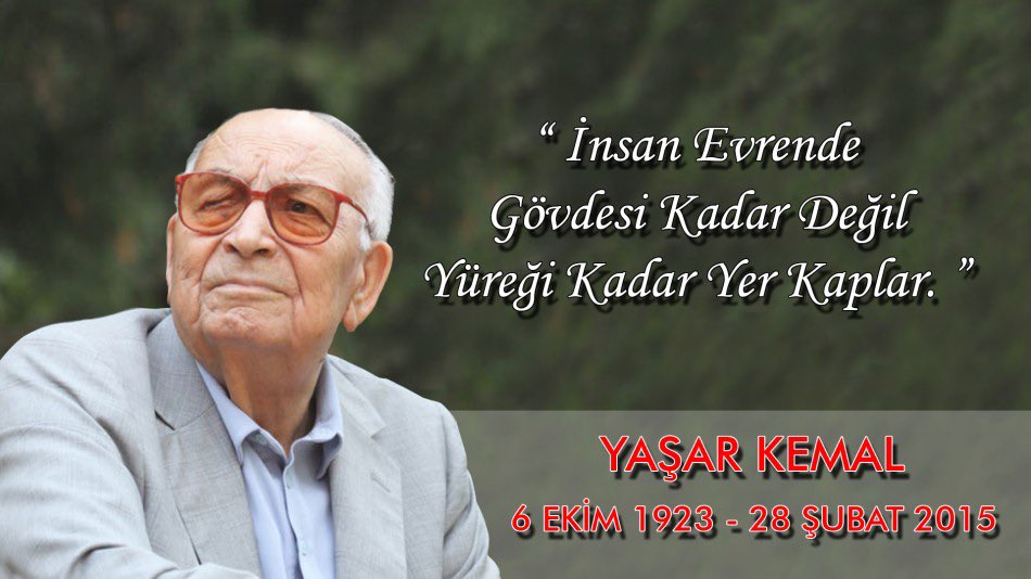 Devri daim olacak yazar #YaşarKemal

#DevrimciAlevilerBirliği