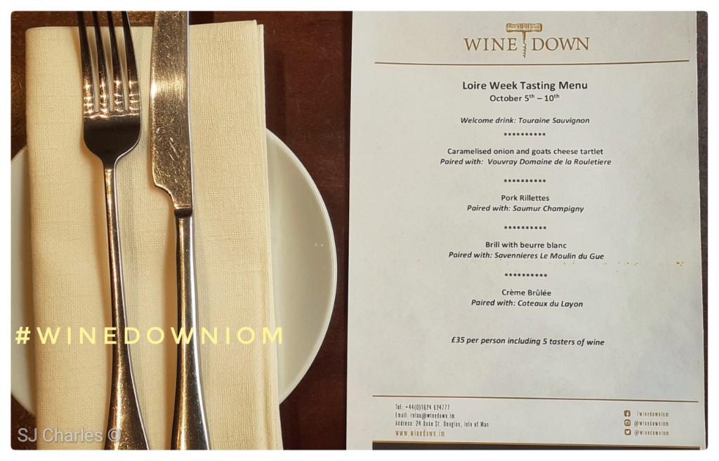Welcome to our wonderful 'Loire Week Tasting Menu'!
Join us NOW until Oct 10th &amp; enjoy the fresh taste of 5 fabulous wines from the region; alongside a delicious menu.
We look forward to seeing you! 
Share your stories, questions &amp; thoughts adding #winedowniom 

#LoireValleyWines