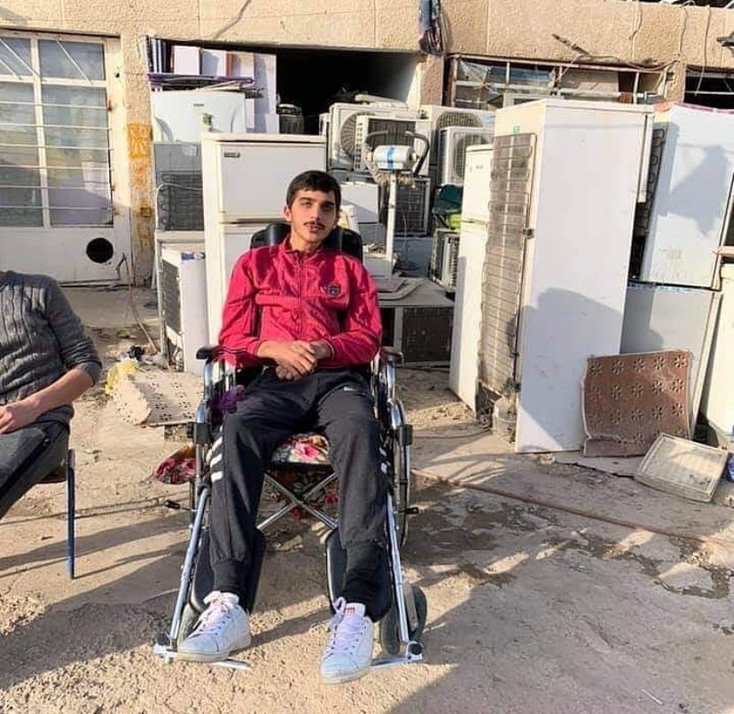 maryamntings's tweet photo. *Pls read
Mustafa was protesting in Iraq when he was shot 4 times, leaving him paralysed. His mother was his caregiver but she sadly passed away last July. He's now in need of urgent medical care. pls share and read the gofundme for more details
link: https://t.co/oILO6Rjzqv https://t.co/t2EVh0nUew