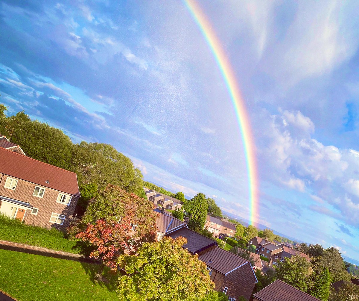 NWLP_ltd's tweet photo. ... NWLP will be searching for that pot of gold once we’ve finished today’s job! 🌈💰☀️ #tuesdayvibes #manchester #views #rainbow #potofgold #lightningprotection #NWLP #norainbowwithoutrain https://t.co/pCJvCH94MR