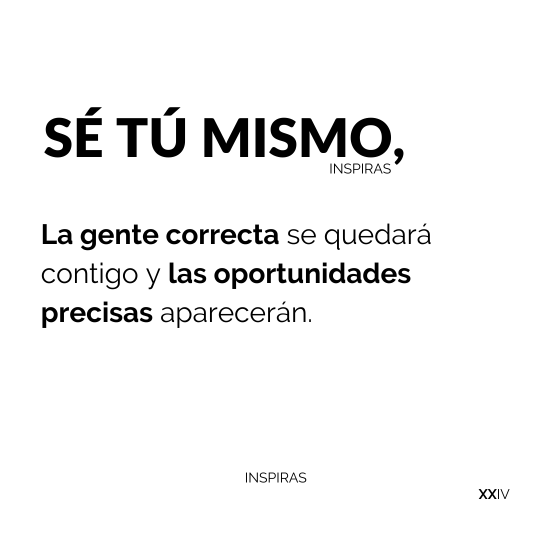 Inspiras_'s tweet photo. Ser uno mismo: https://t.co/9xG275l3VT