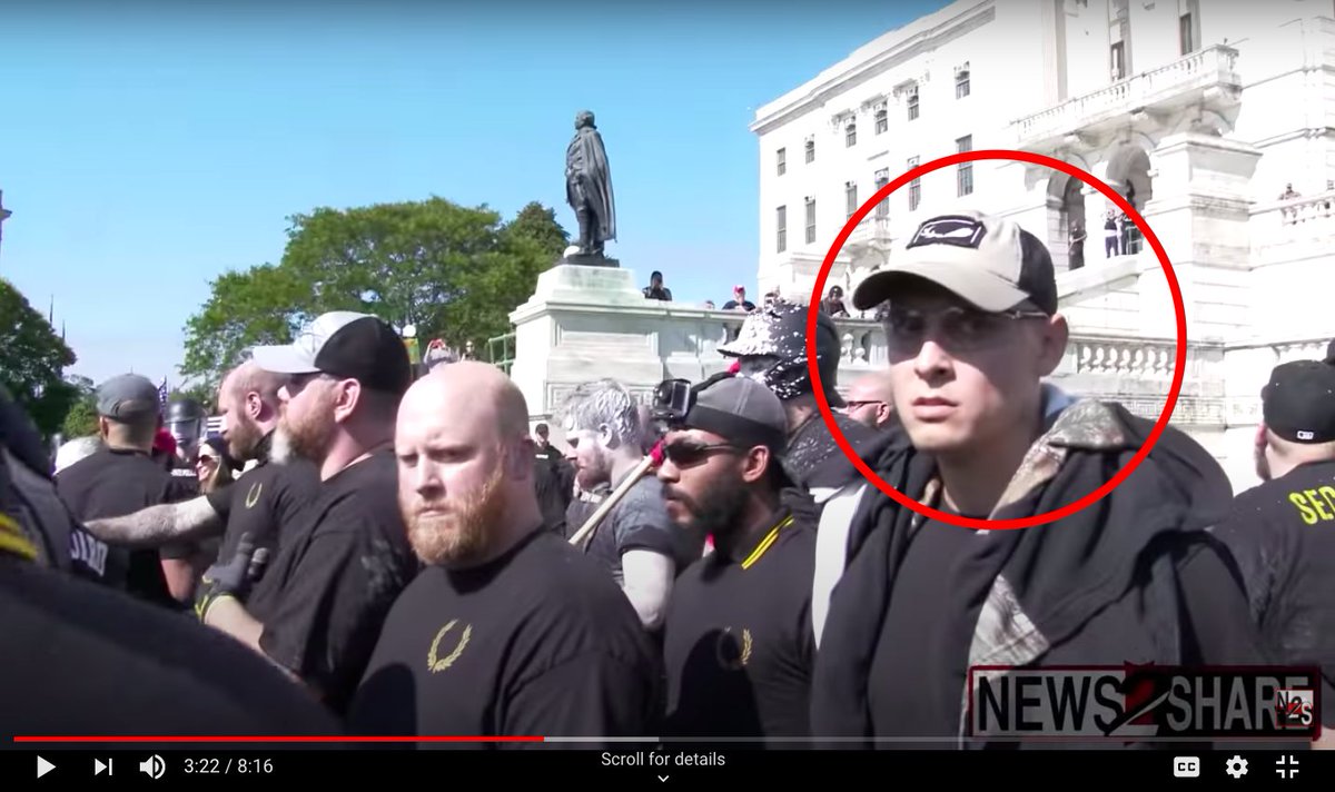 1/ Two years ago today, on October 6, 2018, the Proud Boys attended a Resist Marxism rally in Providence, Rhode Island, where they attacked protesters.I swore I'd track them down.Meet Proud Boy Jedediah Kane Veino, currently of Las Vegas, Nevada. He's active duty  @usairforce.