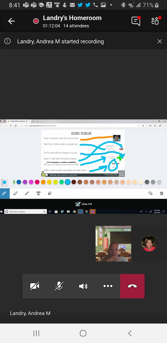 CandyFe88941566's tweet photo. Way to Go @AMLandryMEd from @BlackshearEHISD for engaging the scholars in a Pear Deck activity for vocabulary review!! #rockingitout!!! @NPEREZ10 @HISD_ElemMath @TeamHISD https://t.co/a8RN5QRNeF
