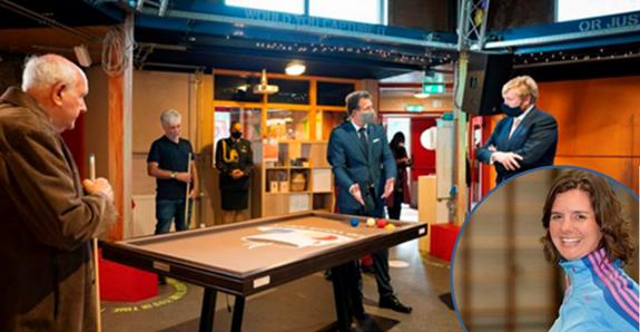 Vandaag was er koninklijk bezoek in Leiderdorp in het kader van Tijd voor Krijt van de Biljartbond. Lees meer op incluzio.nl/koninklijk-bez… #weektegeneenzaamheid #koningwillemalexander