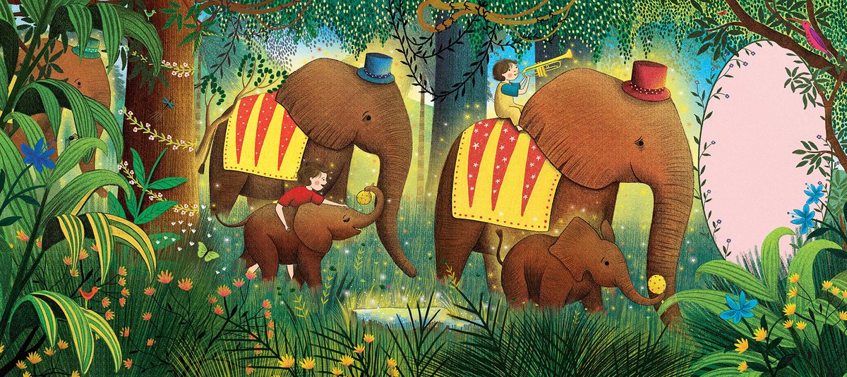 An image from The Story Orchestra, Carnival of the Animals written by Katy Flint and out in the world today ☺️ #kidlitart #illustrationartists