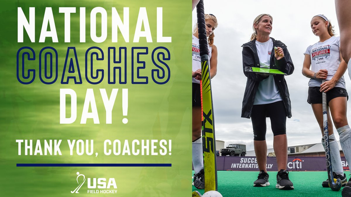Happy #NationalCoachesDay! Today, USA Field Hockey celebrates coaches, and wants to thank them for the many roles they play in growing and developing athletes and the game!