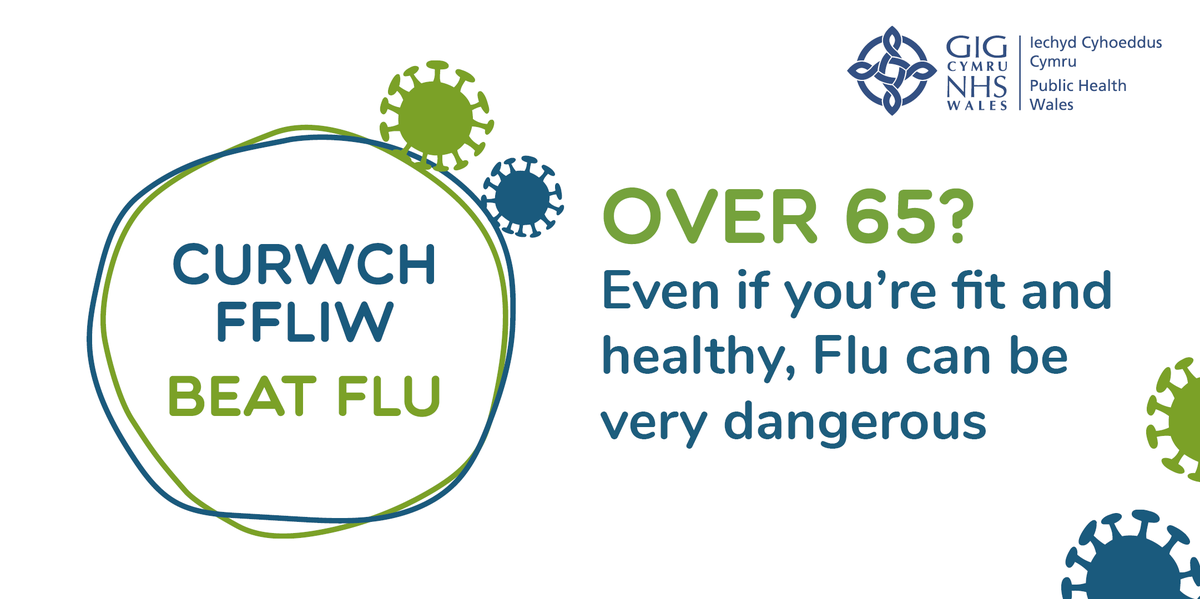 HywelDdaHB's tweet image. People aged 65 and over are at higher risk of serious complications if they catch flu. Flu vaccines are very safe and help protect against catching and spreading flu. 

If you are aged 65 or over please make time to get your FREE flu vaccine. 

Let’s #beatflu together