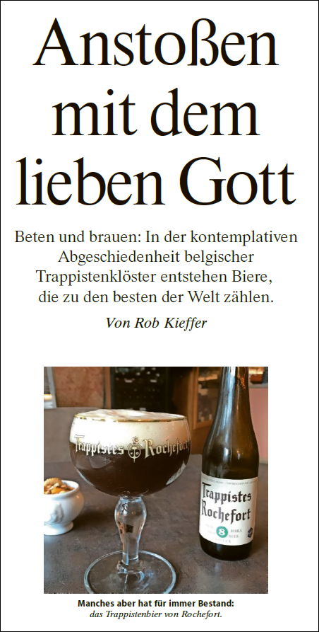 PschorrCERCBDU's tweet photo. Ein lesenswerter Artikel in der #FAZ vom 1.10.2020 über #Trappistenbier. Sicherlich eine Reise wert, sich mit diesen besonderen Bieren vor Ort in #Belgien zu beschäftigen! https://t.co/NDWVXzoZmo