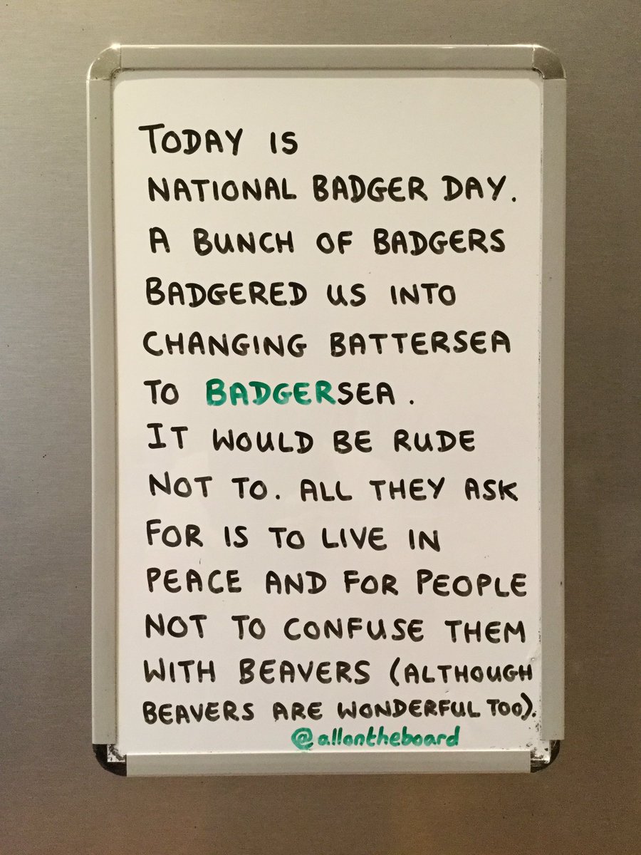 allontheboard's tweet photo. Happy National Badger Day to all of our wonderful Badger friends all over the world. @allontheboard
#NationalBadgerDay #BadgerDay #Badgers #BadgerTime #allontheboard https://t.co/ARLvTjDYIT