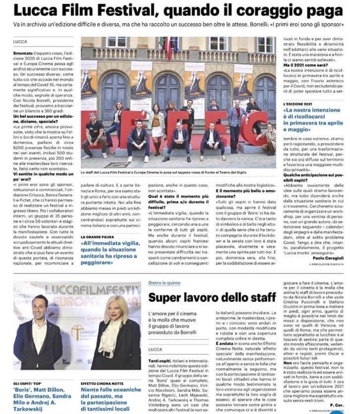 LauraCPhoto's tweet image. Un grande successo per Il nostro Lucca Film Festival 2020 @luccacinema @LuccaFilmFest @qn_lanazione