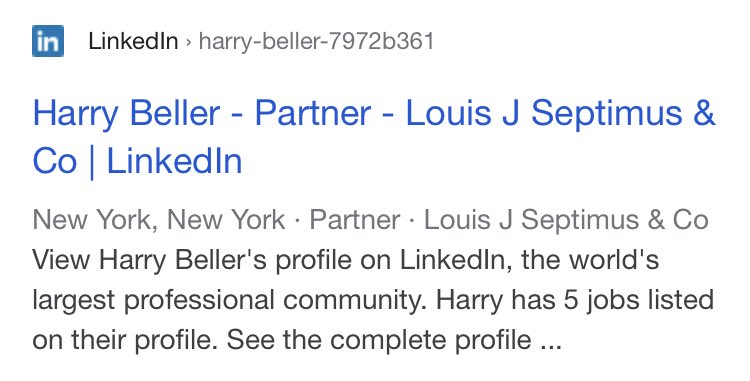 Harry Beller is also a CPA.