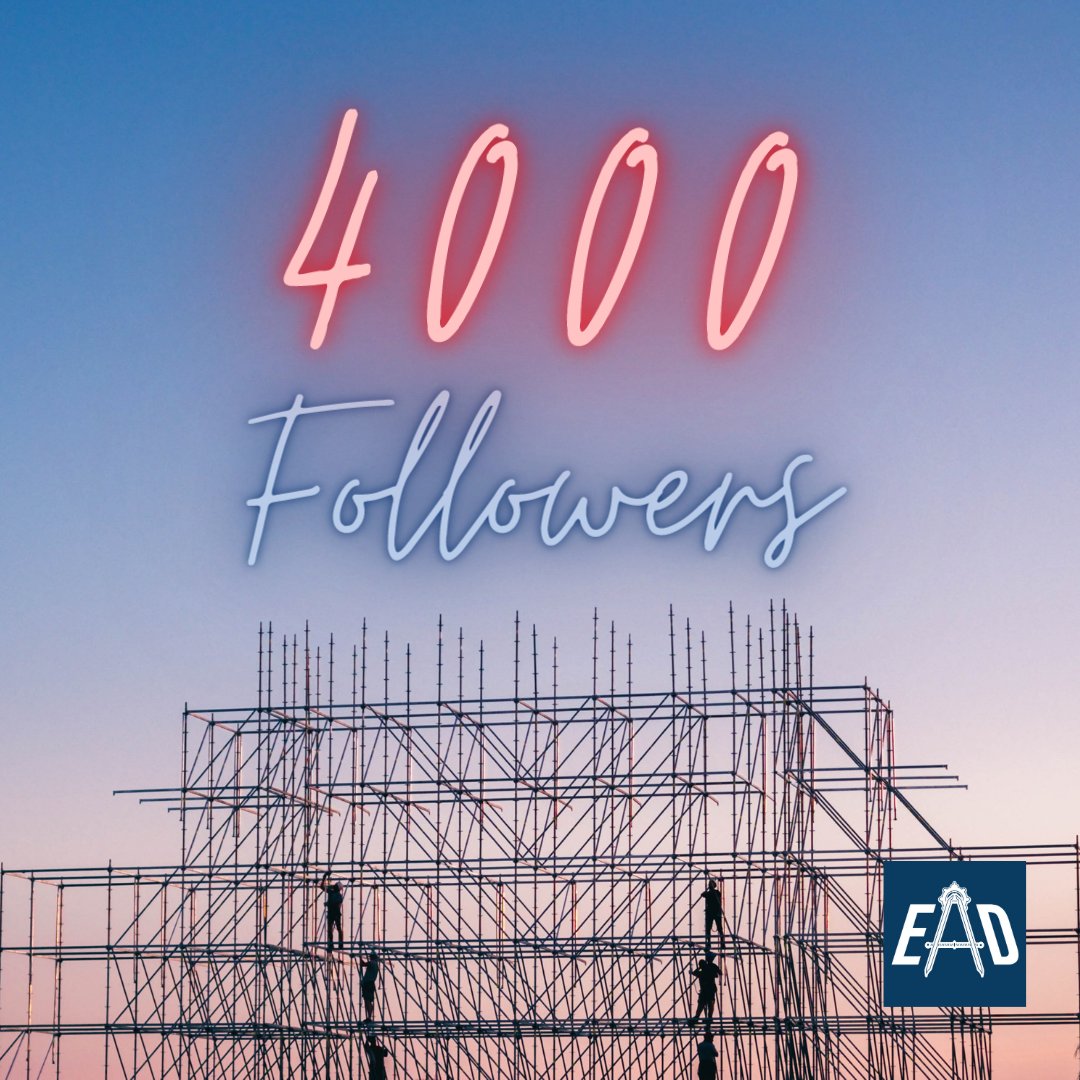 EADCorporate's tweet photo. WE JUST HIT 4000 #followers on #LinkedIn. TY for following &amp; engaging w/our #posts. Stay updated on the latest #news &amp; #events. Catch up on #projectprofiles &amp; learn about new #positions. Follow us at https://t.co/qaS0sRJmCX
#engineering #constructionmanagement #projectmanagement https://t.co/zQzYEMbyrB