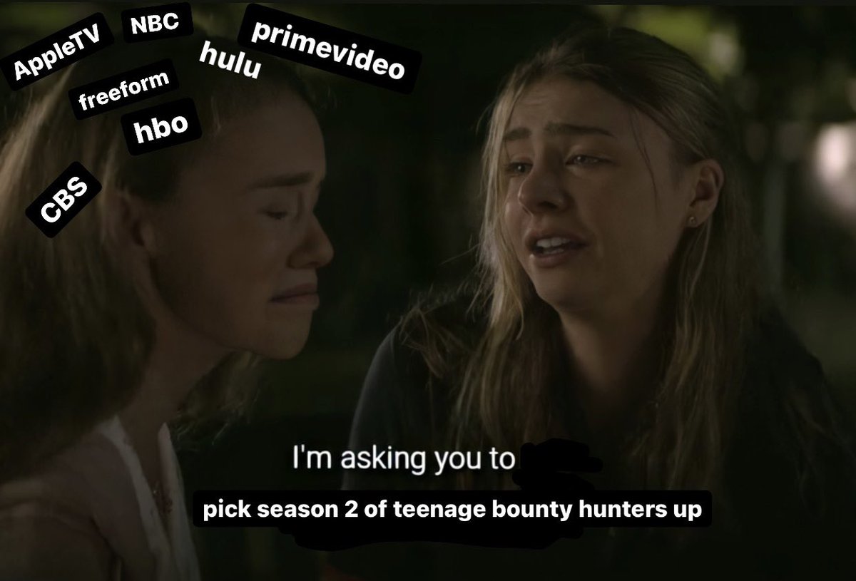 abrilsterling's tweet photo. please for the love of god #SaveTeenageBountyHunters https://t.co/GU7xGqPW30
