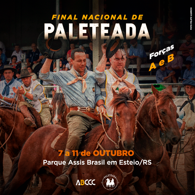 ABCCCoficial's tweet photo. Mais uma modalidade encerra seu Ciclo 2020, vem aí a Final Nacional de Paleteada! Marcada para acontecer entre os dias 7 e 11 de outubro, no Parque de Exposições Assis Brasil, em Esteio/RS.
▶ Acesse e saiba mais informações sobre a disputa: https://t.co/K1EUZfqI3l

#Paleteada https://t.co/UZB4t8LDN9