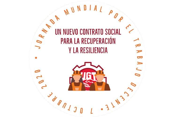 EsperanzaUGT's tweet photo. @UGT_Comunica @etuc_ces @ituc @adelacarrio @agdelatorre42 @UGT_INT @RFerCa @mcarmenbarrera @crisap83 @ugtmigraciones @FeSP_UGT @FeSMC_UGT @UGT_FICA 7 de octubre de 2020
Jornada Mundial por el #TrabajoDecente 
Un nuevo contrato social para la recuperación y la resiliencia
#JMTD20 #wddw20 
@etuc_ces
@ituc
@UGT_Andalucia
@ugtalmeria 
@UGTCadiz 
@UGTCordoba 
@UGT_Granada 
@UGTHuelva 
@UGTJaen 
@ugtmalaga 
@ugtsevilla https://t.co/f42UZP78QF
