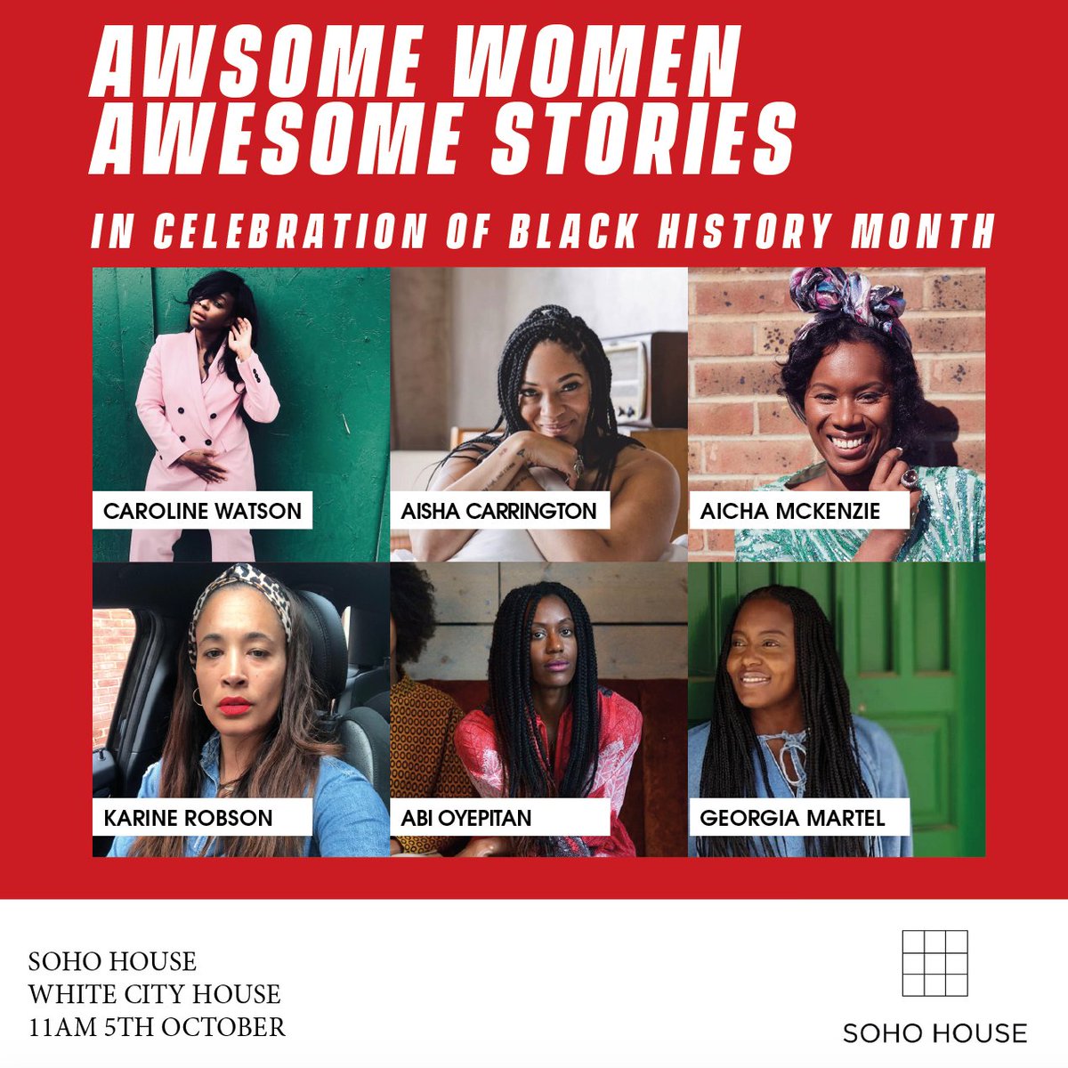 YESTERDAY WAS AMAZING!! <a href="/CinFashionRella/">Aisha Carrington</a> <a href="/CarolineWatson_/">Caroline Watson</a> <a href="/lihabeauty/">LIHA</a> <a href="/OhShitTwins/">GeorgiaMartel</a> <a href="/AichaMckenzie/">Aicha Mckenzie</a> THANK YOU FOR HAVING US <a href="/SohoHouse/">Soho House</a>