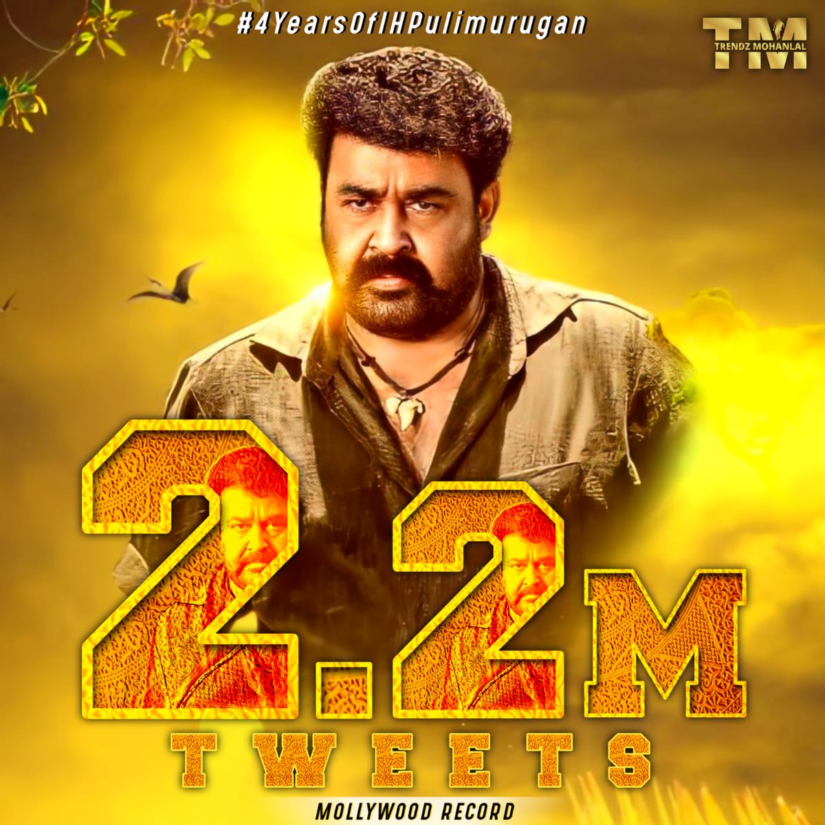 MohanlalMFC's tweet photo. Speed Up guys.. Our Target is big..!!

#4YearsOfIHPulimurugan https://t.co/Th9aBZotlg