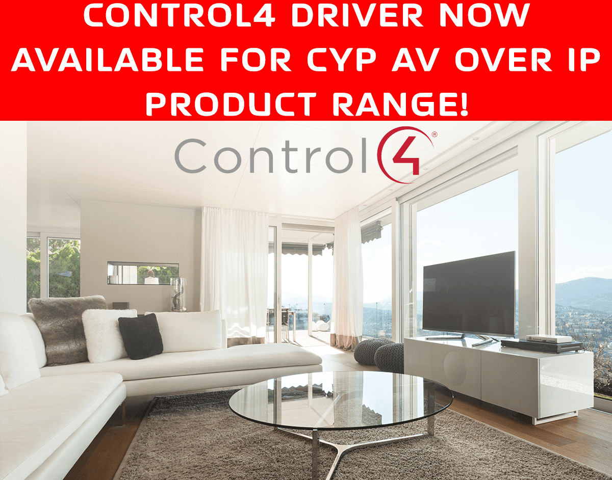 lektropacks's tweet photo. CYP are delighted to announce that all their AV over IP products can now be integrated into Control4 automation systems. Compatible with both CYP's IP-7000 4K Ready IP series and SDV 4K HDR IP with SDVoE technology series. Click for more info https://t.co/VpMOL8I00O https://t.co/YxE9uMVEf7