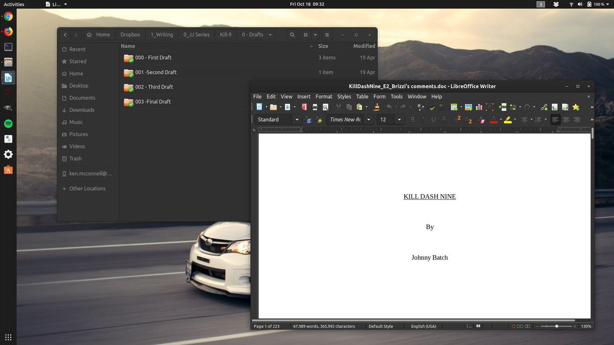 johnny_batch's tweet photo. Did you know that Kill Dash Nine was written on Linux? True fact. https://t.co/ENQTy7sqEH