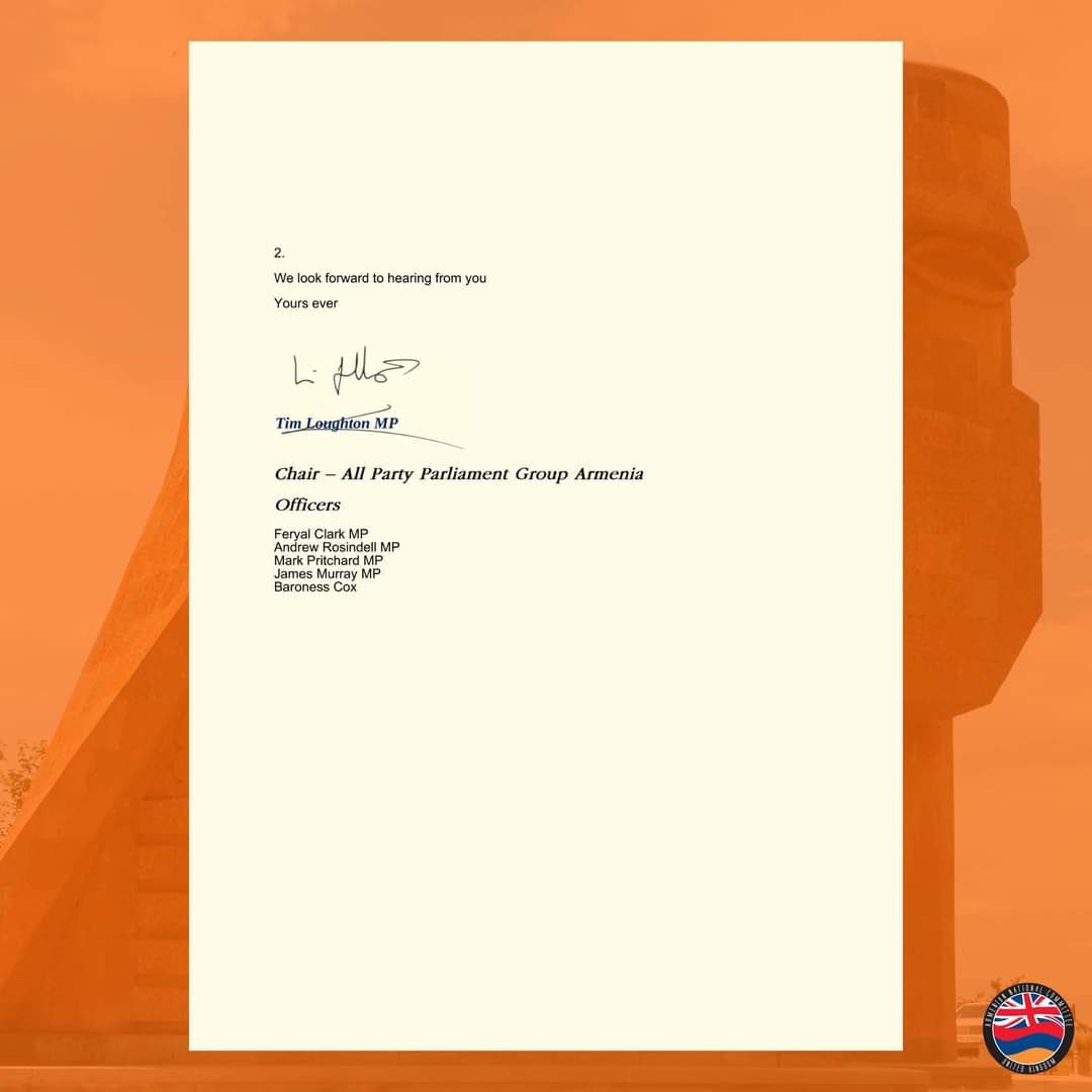 LilitMakunts's tweet image. #UK Parliamentarians back #Armenia and condemn #Turkish and #Azerbaijani aggression as a threat to global stability. Thank you @timloughton #StopAzerbaijaniAggression #StopTurkey #ArtsakhStrong