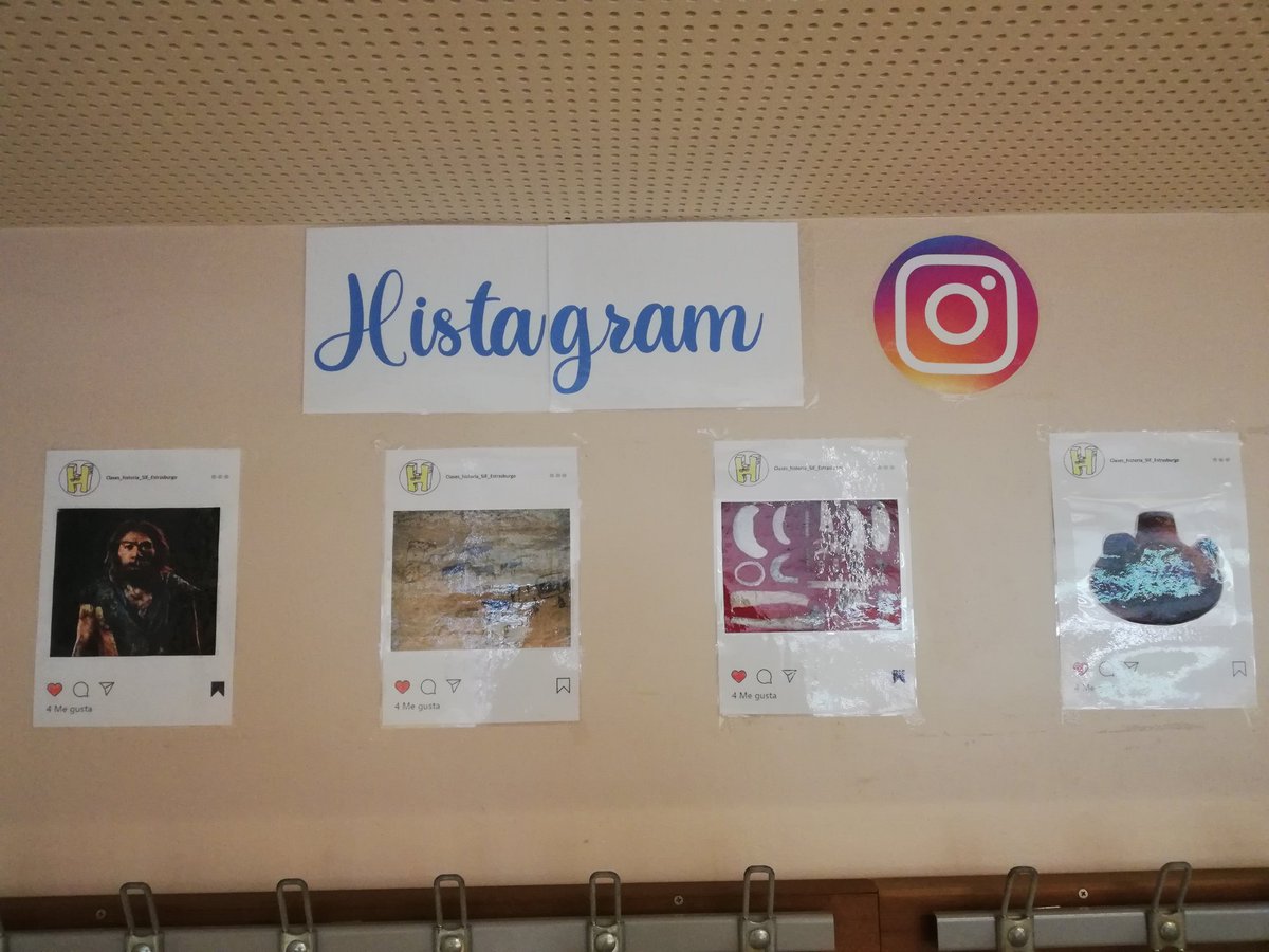 SEstrasburgo's tweet photo. Pusimos en marcha nuestro #histagram con imágenes de la prehistoria en las que el alumnado tiene que colocar sus #hastag al salir de clase #prehistoria #sectionsinternationalesespagnoles #AEEE https://t.co/zybe1fznOI