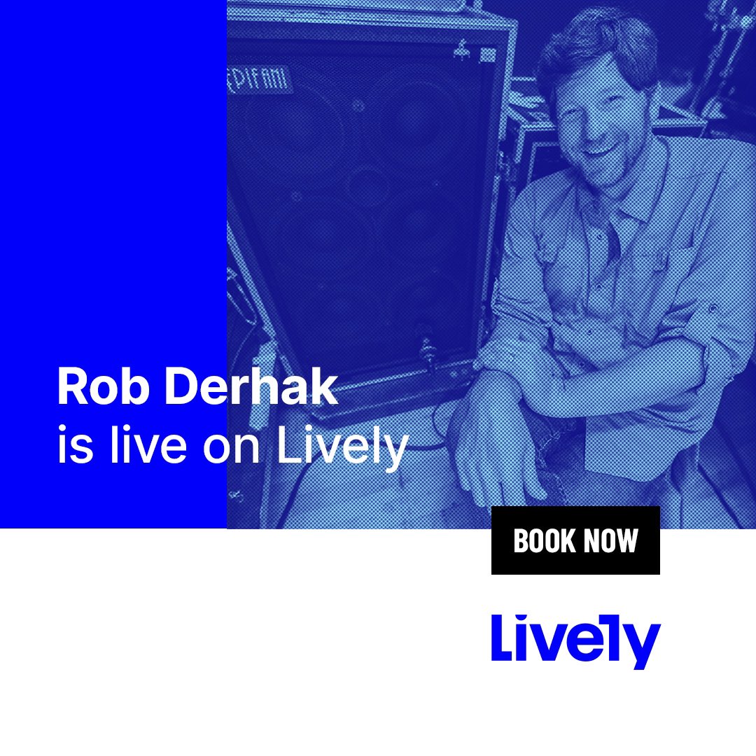 Now booking November, pitter patter. golive.ly/host/rob-derhak