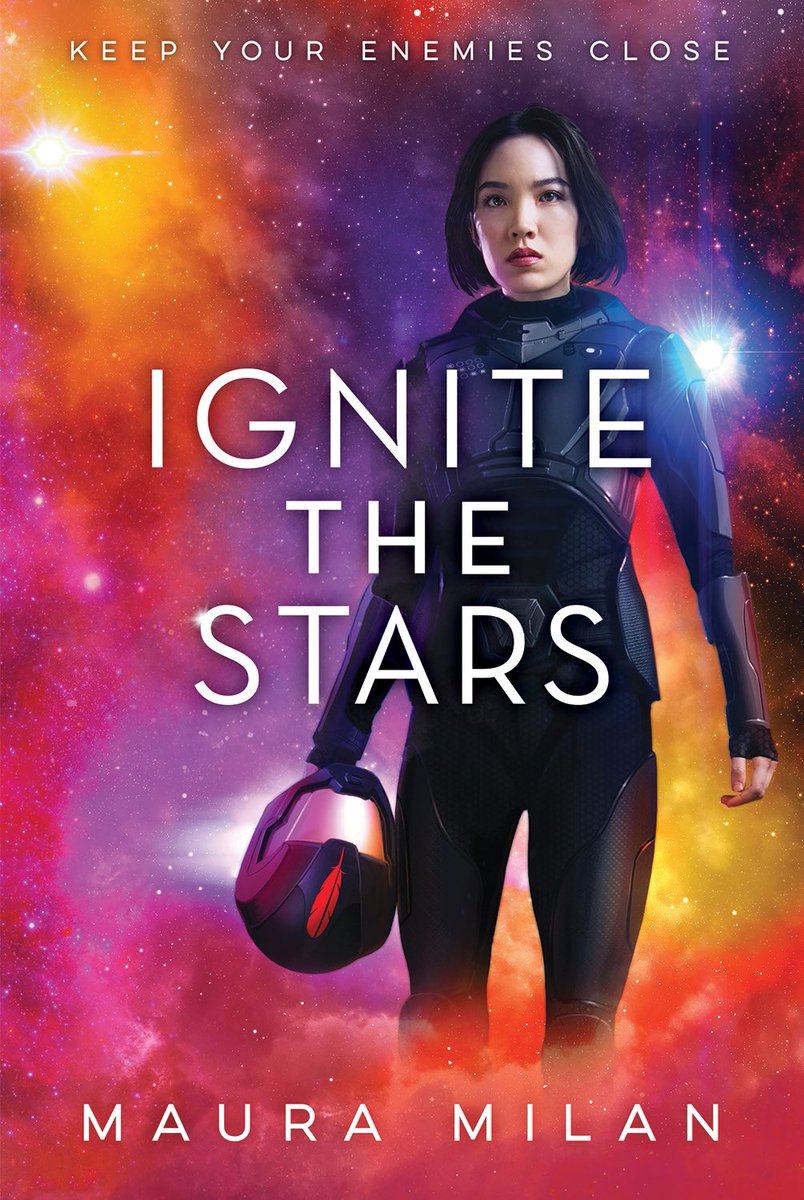  #IgniteTheStars by  @mauramilan is filled with lots of action in SPACE! My favorite setting. The story is super empowering with badass characters. 