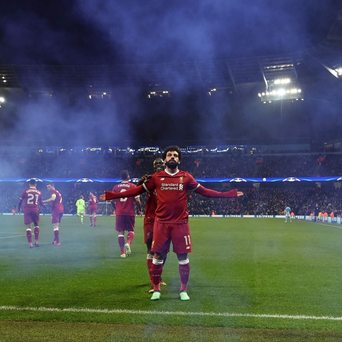 In the 2017/18 Champions League campaign, Salah recorded 10 goals and 5 assists in 13 appearances. He was vital in the knockout stages and helped Liverpool reach the final. He broke the centurion city team and had one of the greatest semi-final performances ever against Roma.