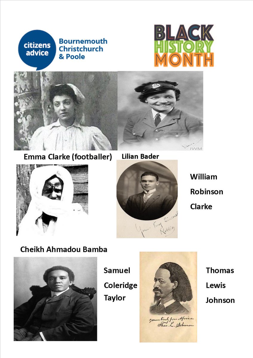 Celebrating these historical icons as part of #BHM2020 . 3 used to live in Bournemouth <a href="/CitAdviceBCP/">Citizens Advice BCP</a> <a href="/BCPCouncil/">BCP Council</a> <a href="/EbiSosseh/">Ebi Sosseh (views are my own)</a> @pfdorset